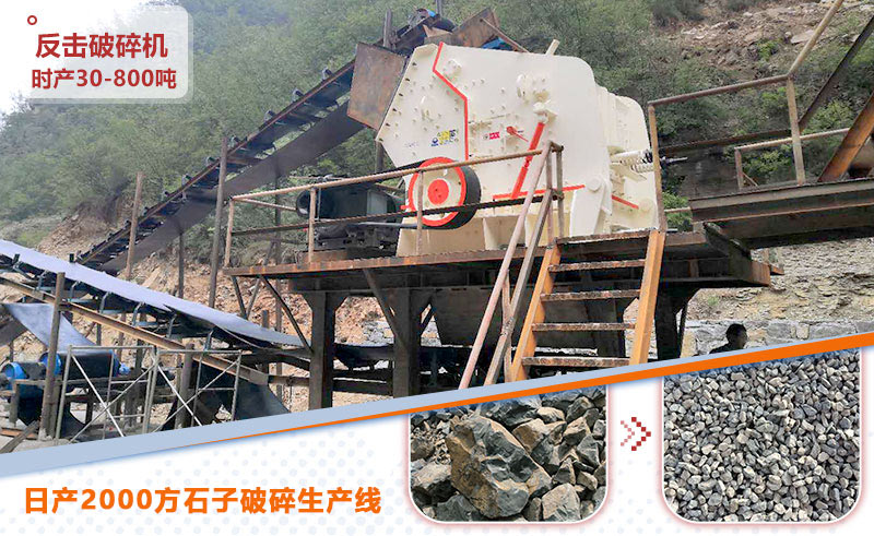 日產(chǎn)2000方石子破碎生產(chǎn)線(xiàn)_反擊破
